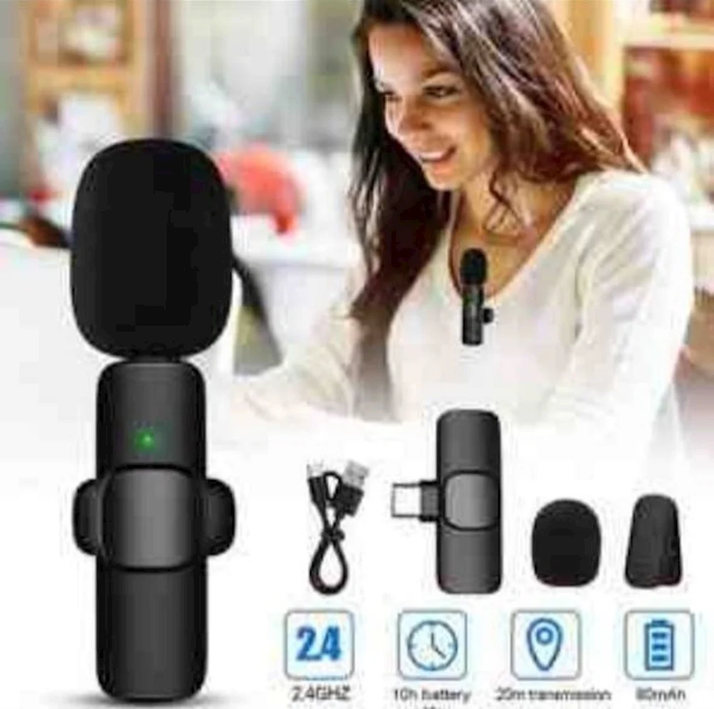Kablosuz mikrofon K9 Wireless Black - 2