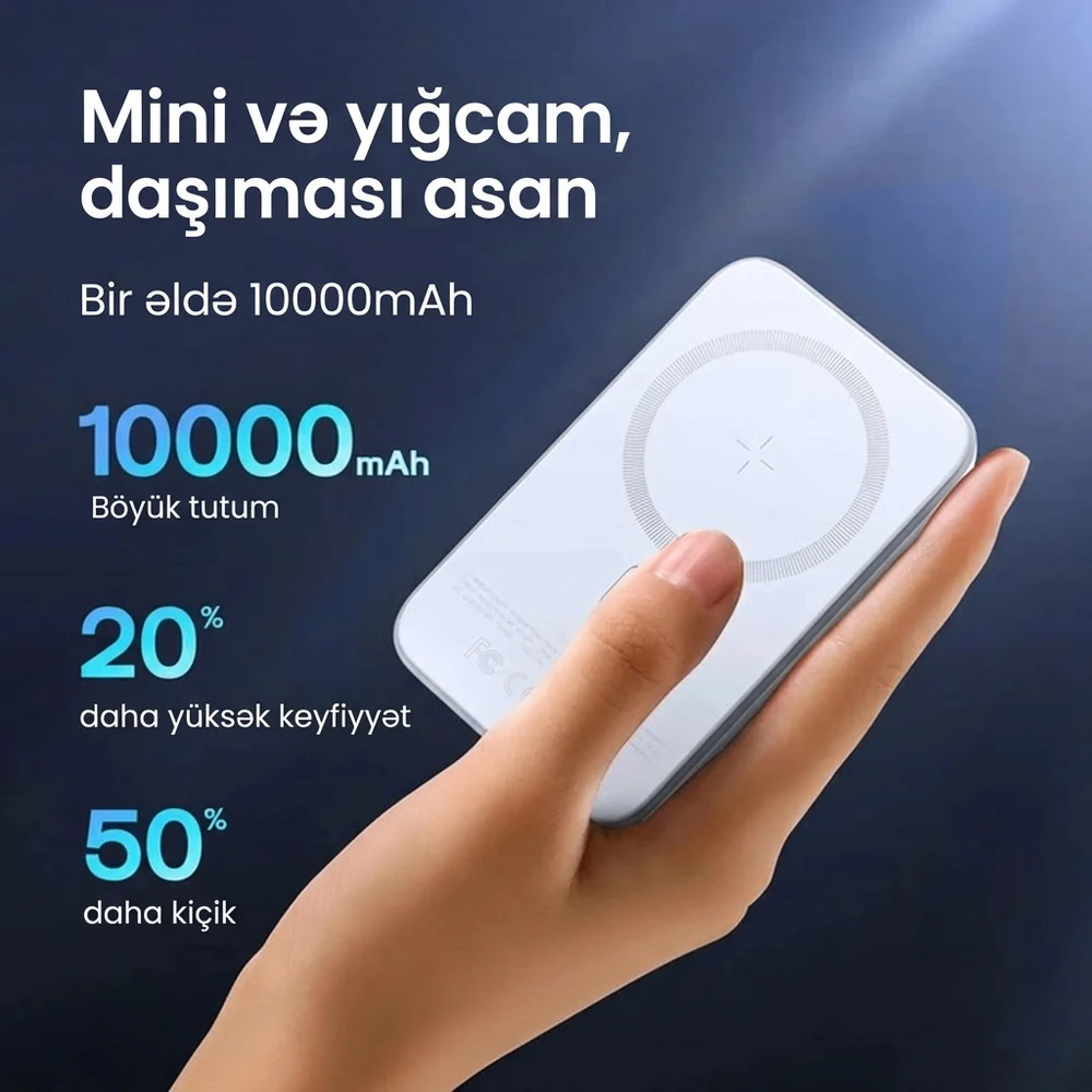 Внешний аккумулятор Joyroom Magnetic JR-W020 10000mAh Черный - 2