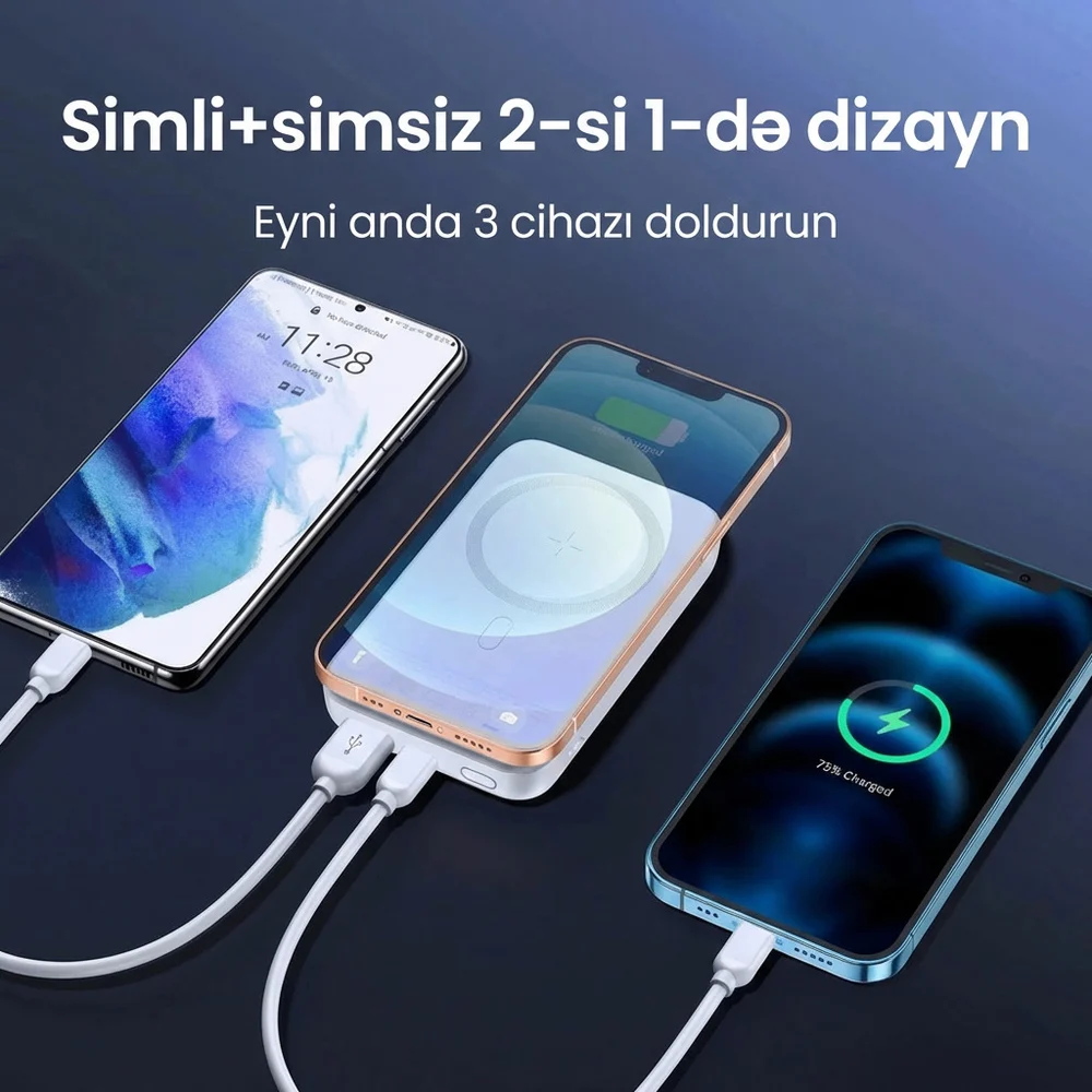 Внешний аккумулятор Joyroom Magnetic JR-W020 10000mAh Черный - 3