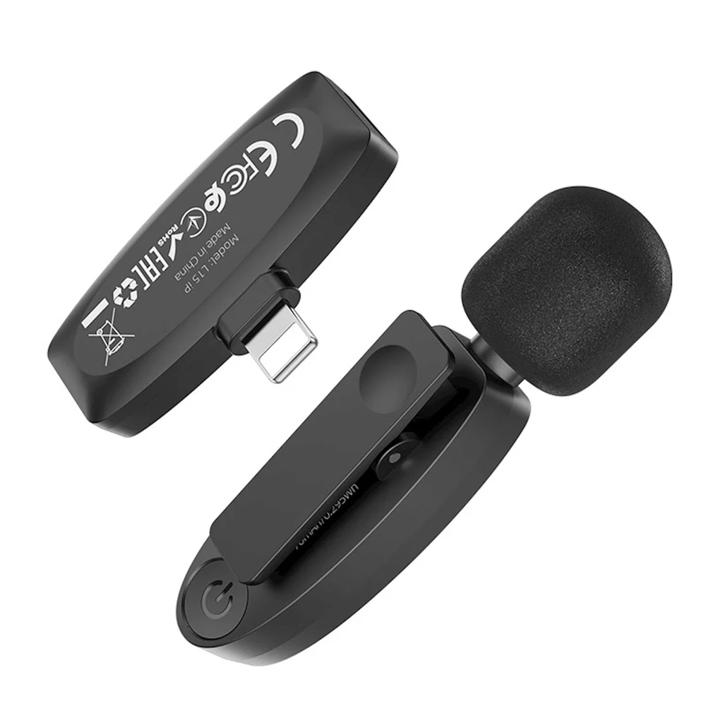 Mikrofon Hoco L15 Lightning Black - 2