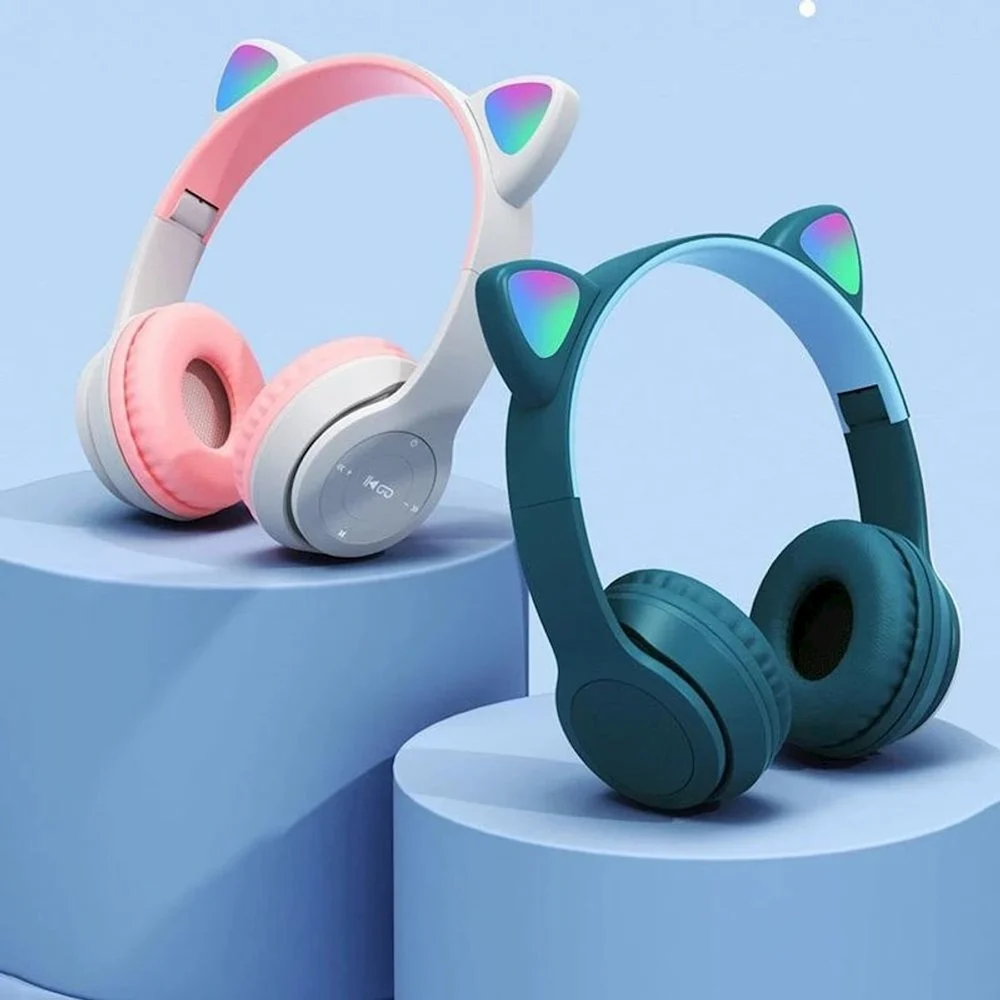 Wireless Headphones P47M Cat Green - 2