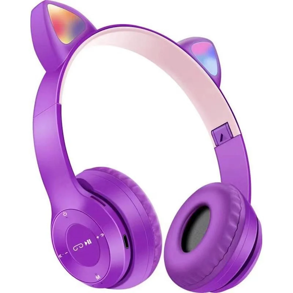 Kablosuz kulaklık Cat Ear P47M Mor