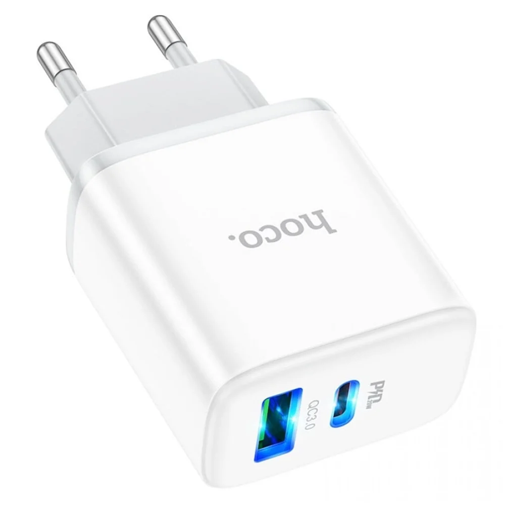 Сетевой адаптер Hoco C105A Power Adaptor 20W, Белый
