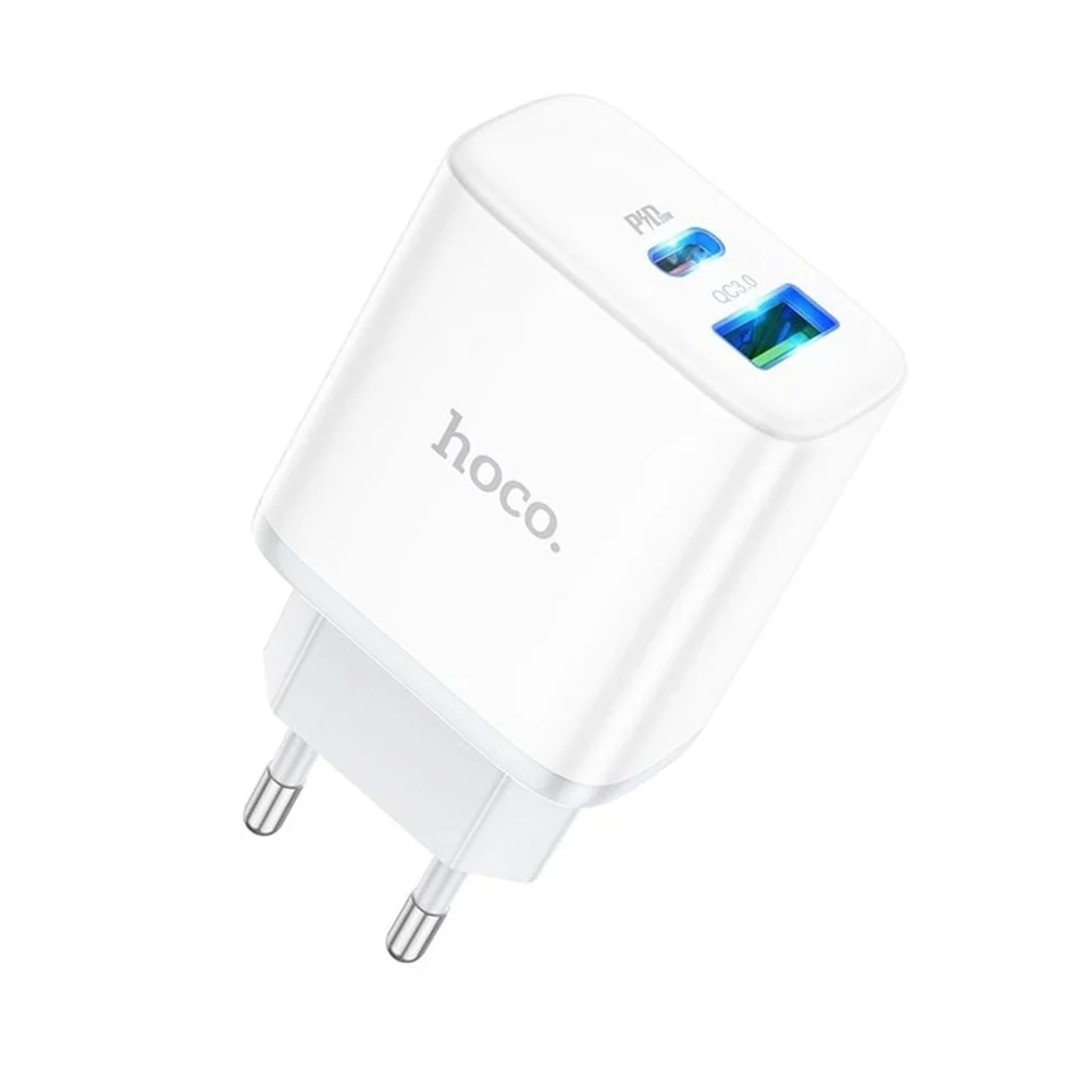 Hoco C105A Power Adapter 20W, White - 2
