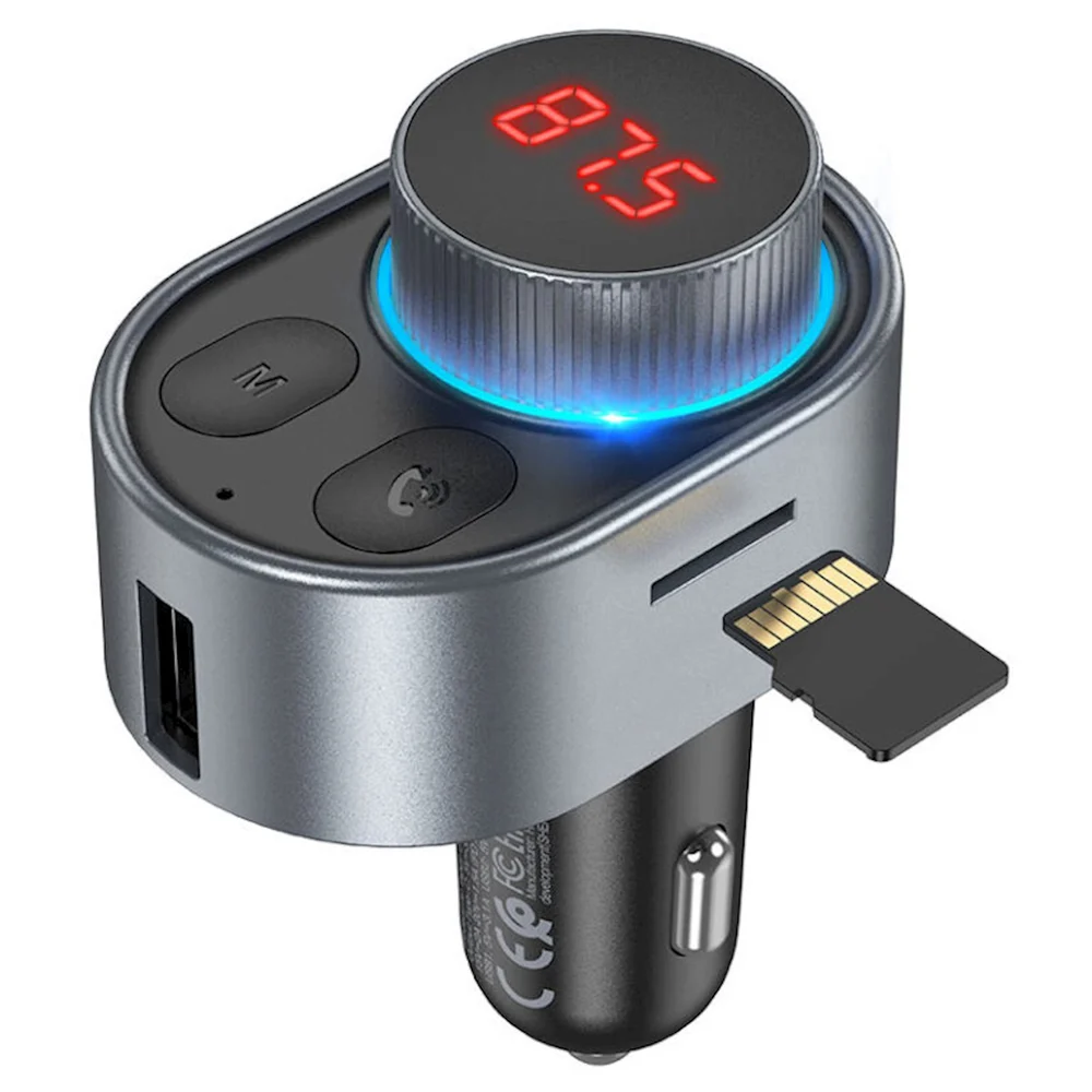 Car Energy Collection Device with FM Transmitter Hoco E72 Alegria - 2