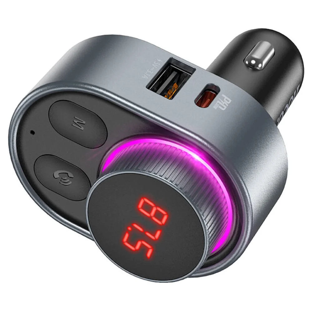 Car Energy Collection Device with FM Transmitter Hoco E72 Alegria - 3