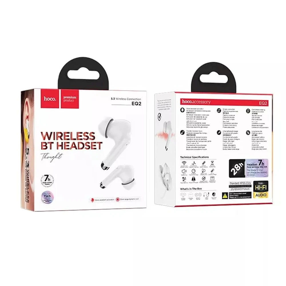 Wireless Earphones Hoco EQ2 White - 2