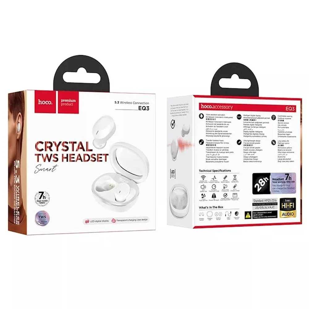 Simsiz qulaqlıqlar Hoco EQ3 White - 2
