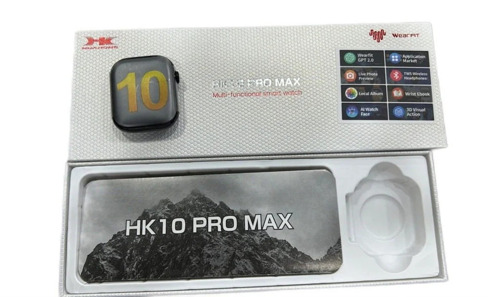 Akıllı saat Smart Watch HK 10 Pro Max Siyah - 3