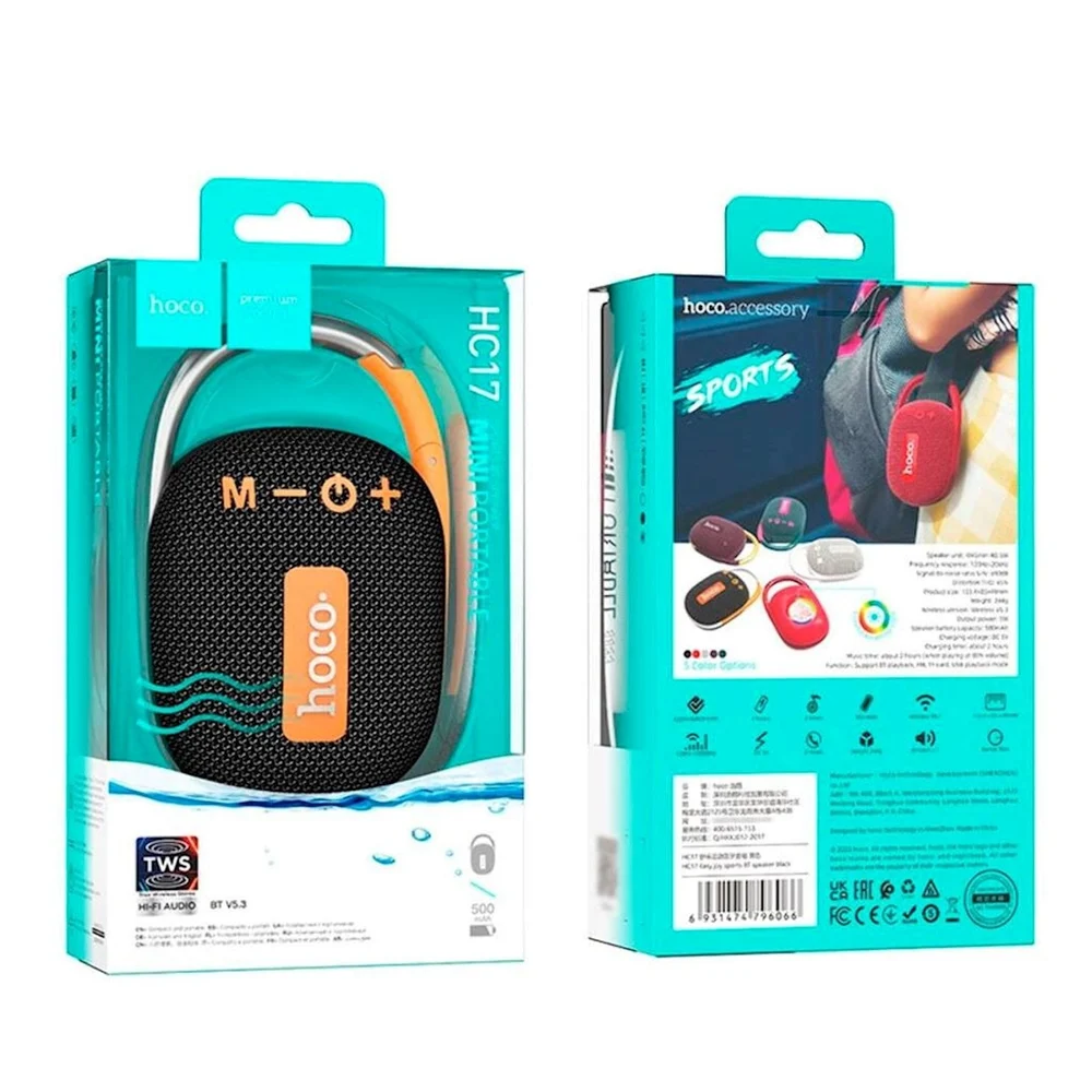 Portable Speaker Hoco HC17 Black (6931474796066) - 3
