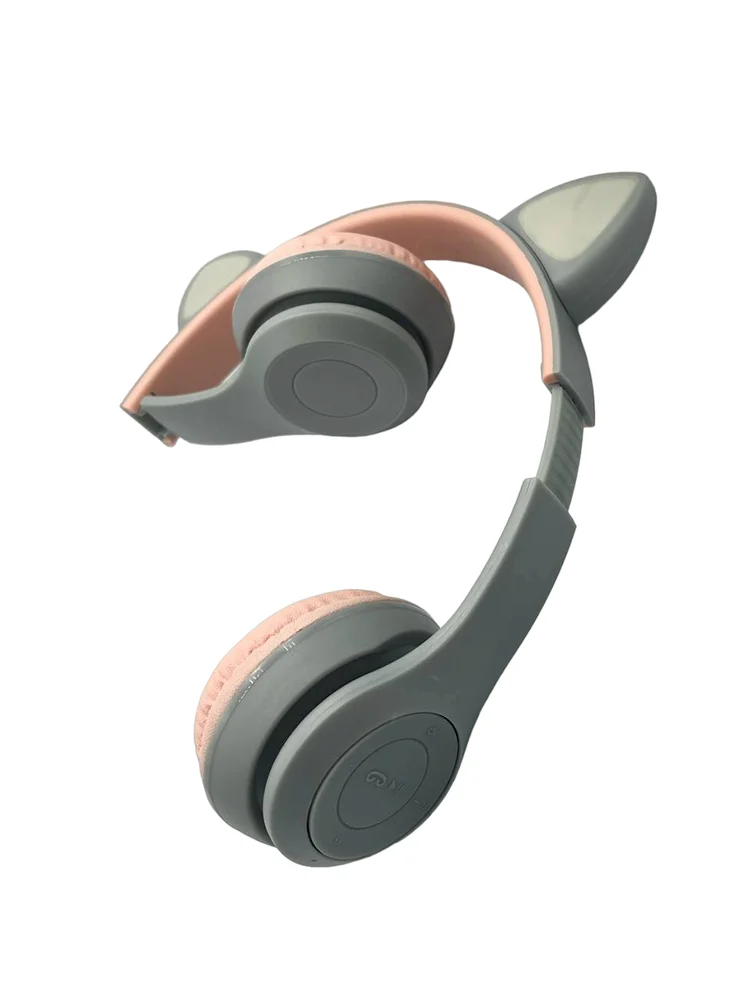 Uşaqlar üçün simsiz qulaqlıqlar Cat Ear P47M Grey - 2