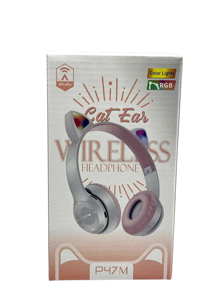 Uşaqlar üçün simsiz qulaqlıqlar Cat Ear P47M Grey - 4