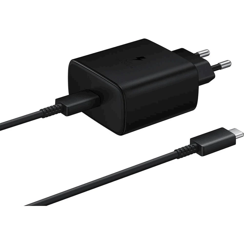 Ağ adaptörü No Brand Charger + Kablo USB-C 45W, Siyah