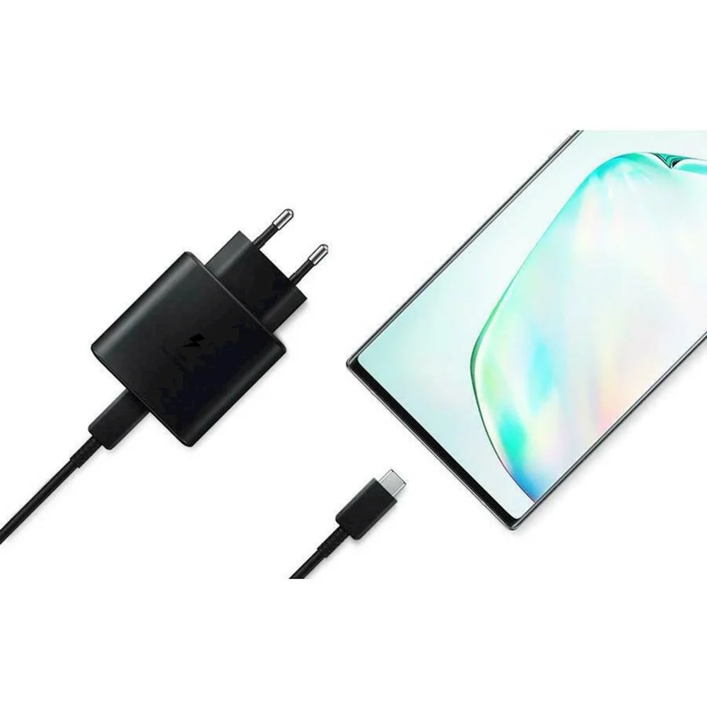 Ağ adaptörü No Brand Charger + Kablo USB-C 45W, Siyah - 4