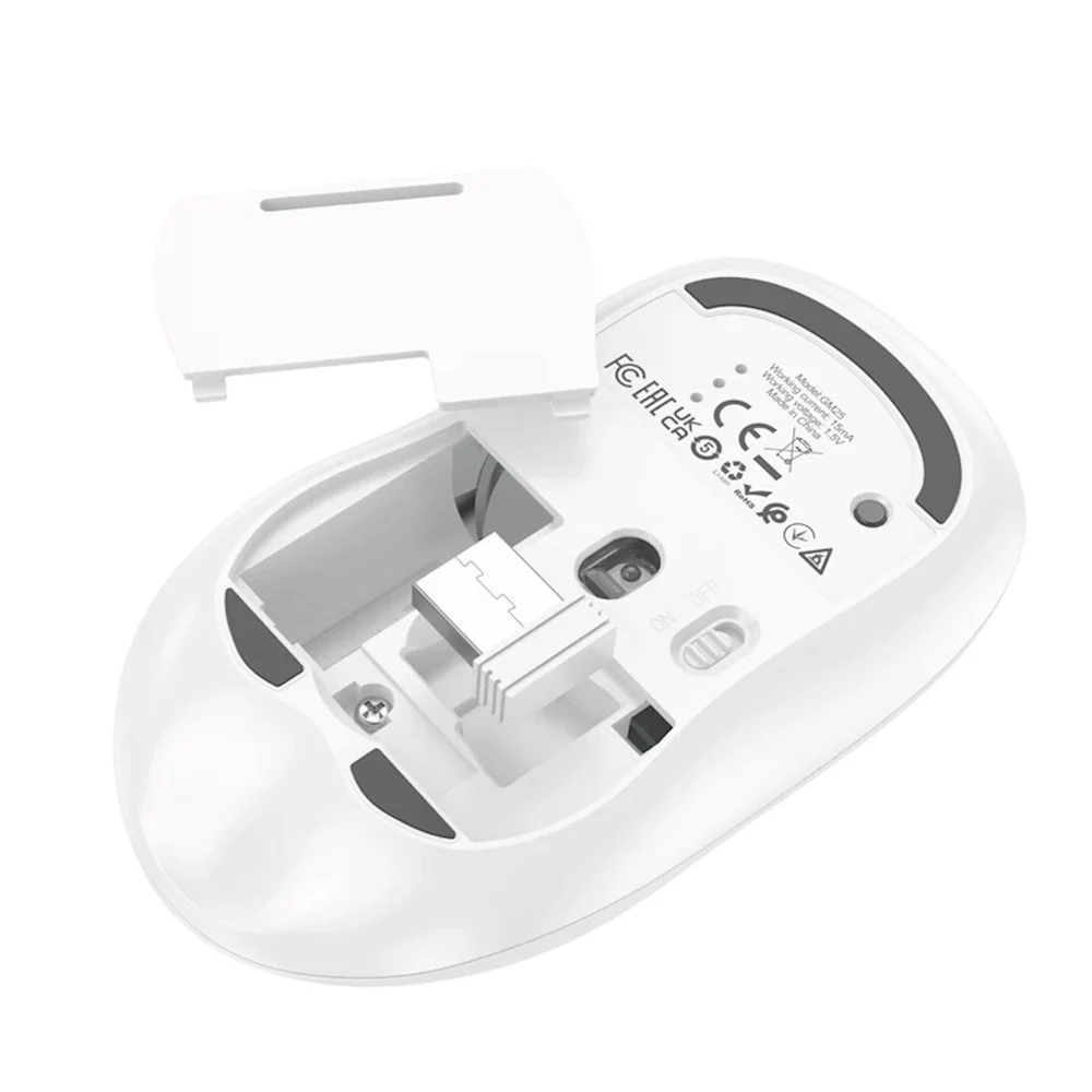 Mouse Hoco GM25 Wireless Mouse White - 2