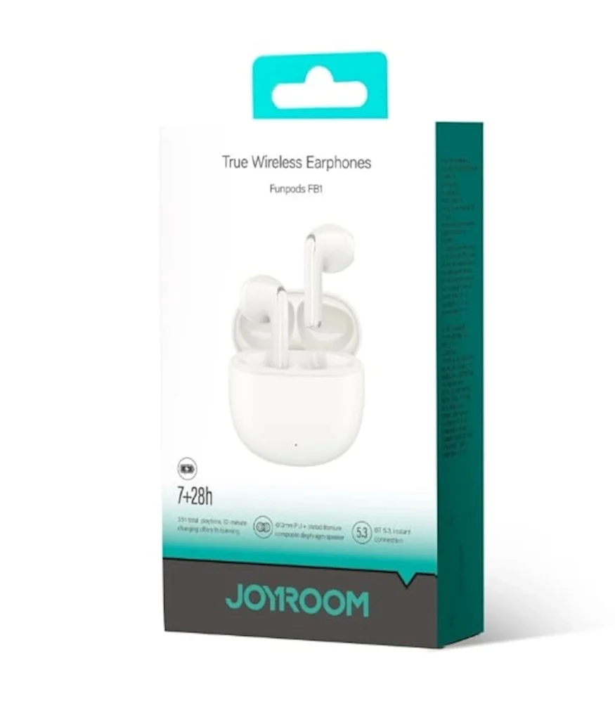 Kablosuz Kulaklık Joyroom Funpods Serisi JR-FB1 Beyaz - 5