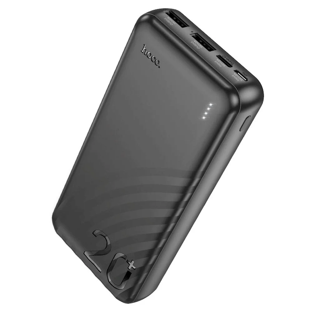 Taşınabilir akü Hoco J123A Element 20000 mAh Siyah