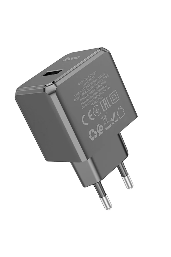 Wall Charger Hoco CS11A, Black - 2