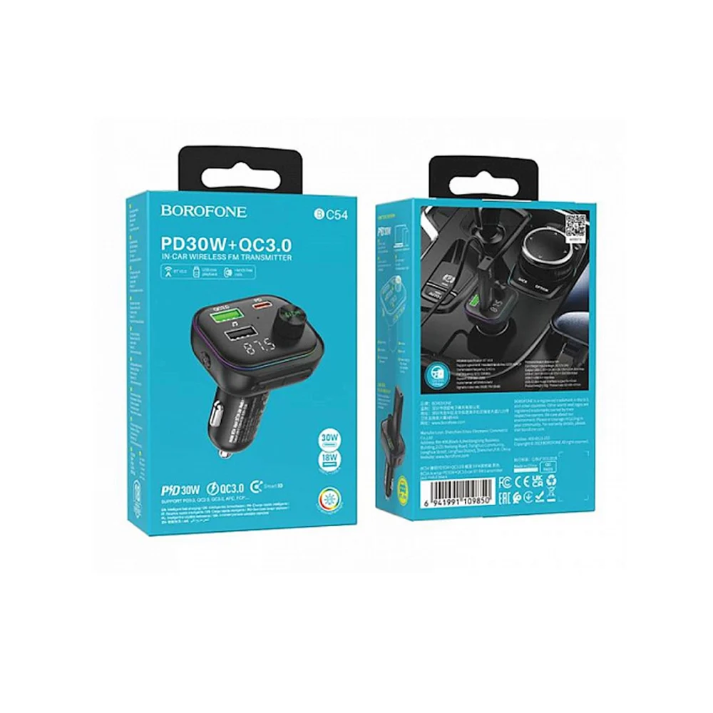 FM-transmitter Borofone BC54 Black - 2