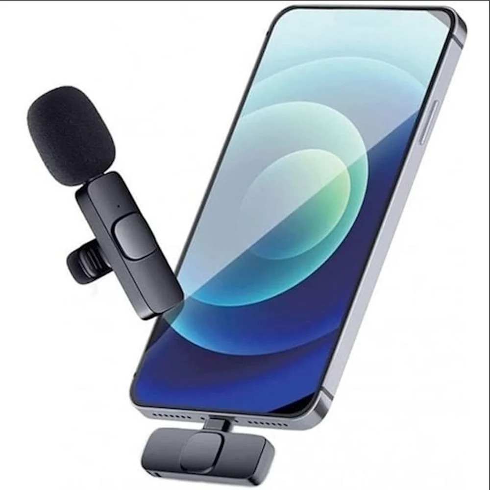 Kablolu mikrofon K9 Wireless Lightning Black