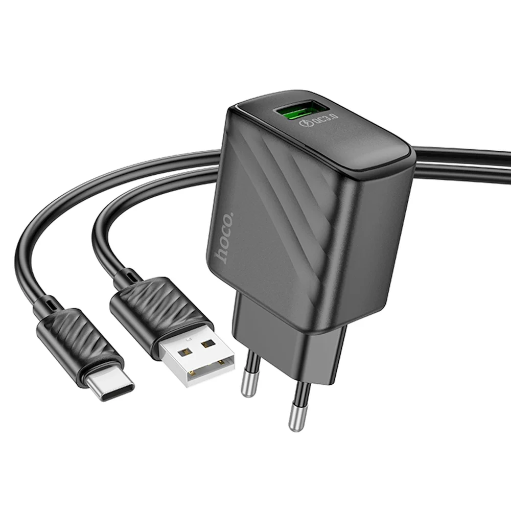 Hoco CS21A Rich QC3.0 (Type-C) Network Power Adapter
