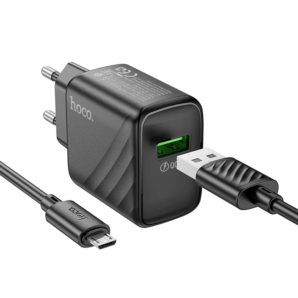 Network Charger Hoco CS21A Rich QC3.0 (MicroUSB)