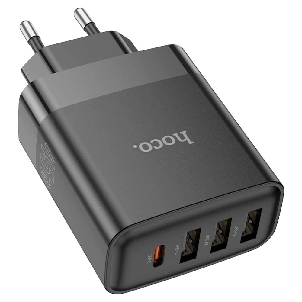 Network Charger Hoco Wall Charger C127A Intelligent PD45W EU Cable Set - 3