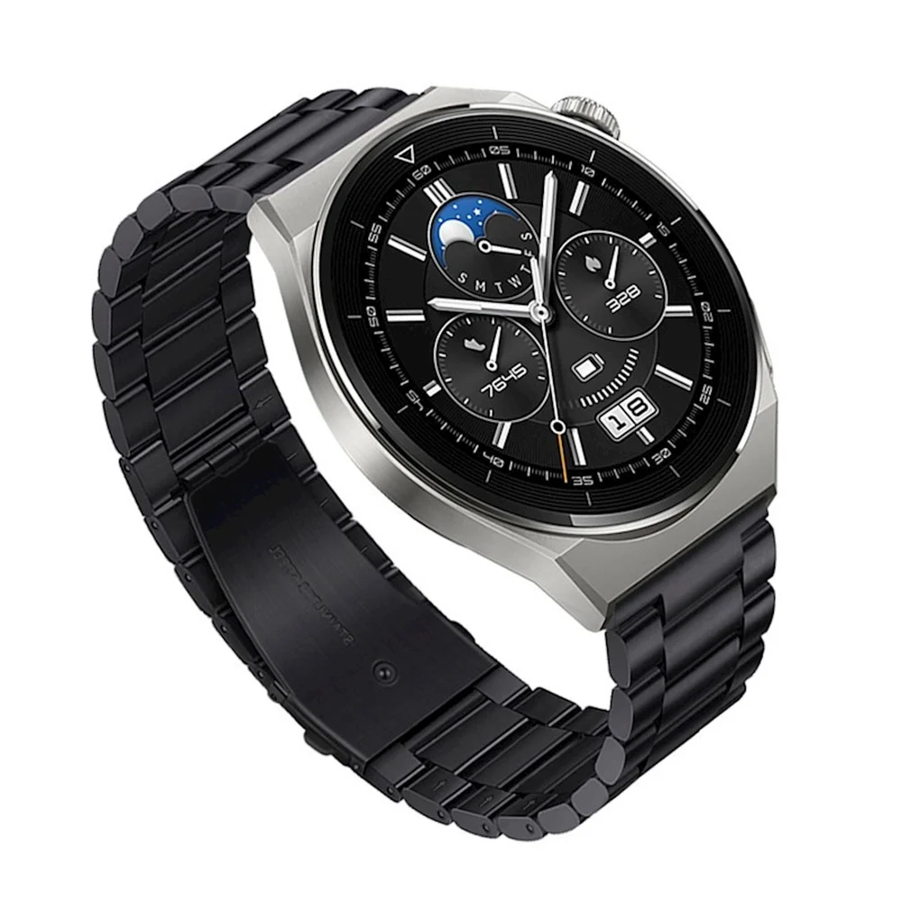 Ремешок Hoco WH06 Grand Series для Samsung/Huawei/Xiaomi/Vivo/OPPO 20 мм черный - 3