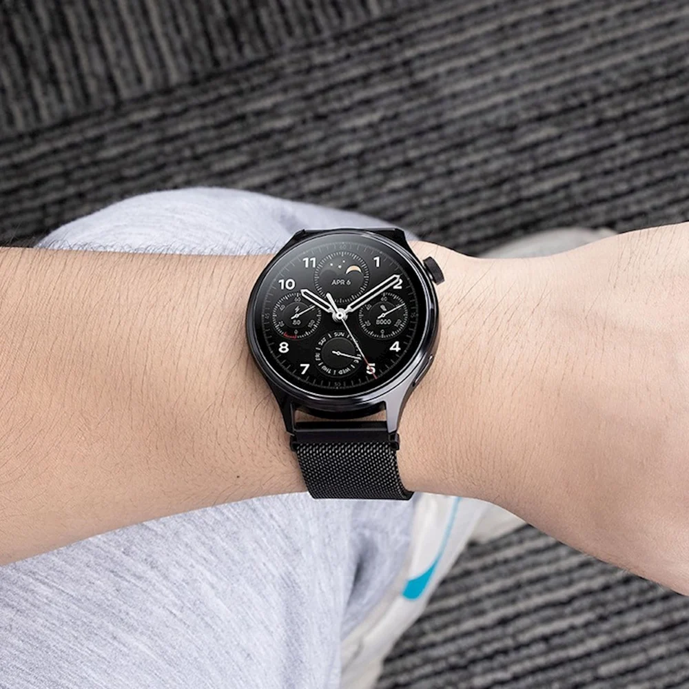 Hoco WH02 Simple Beauty Series Strap for Samsung/Huawei/Xiaomi/Vivo/OPPO 22 mm Black - 5