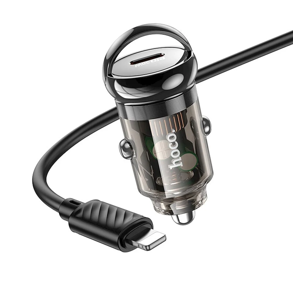 Avtomobil enerji toplama cihazı Hoco Z53 Black/Transparent
