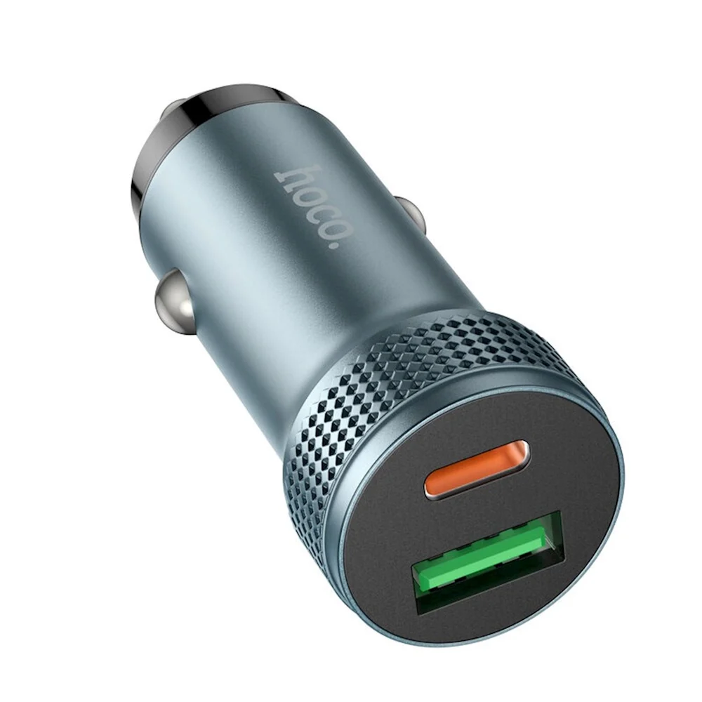 Avtomobil enerji toplama cihazı Hoco Z49B Metal Grey