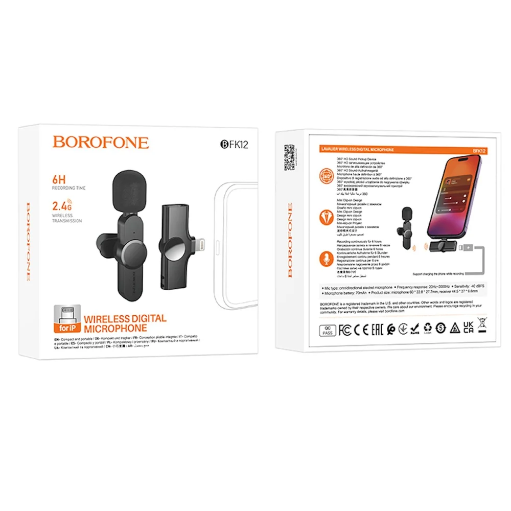 Mikrofon Borofone BFK12 Black - 3