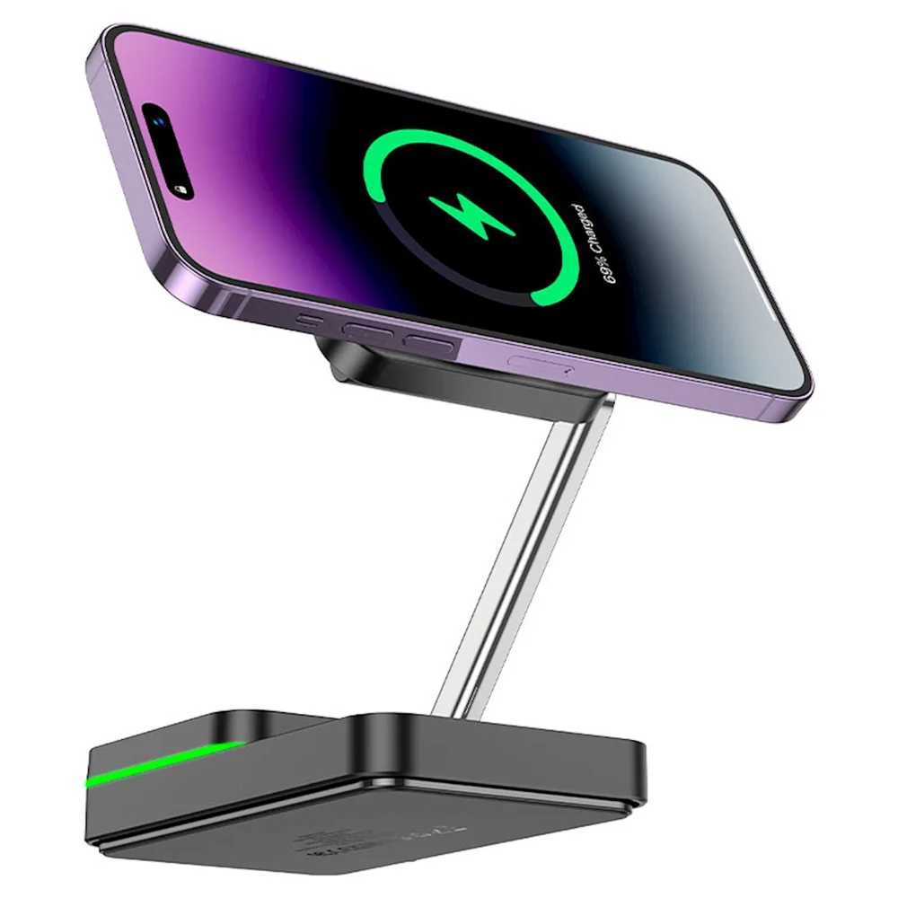 Hoco CQ10 Consuelo 3-in-1 Wireless Power Bank Black - 2