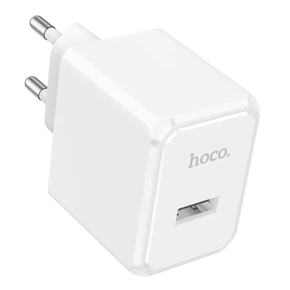 Hoco CS11A USB 2.1A Power Adapter, White