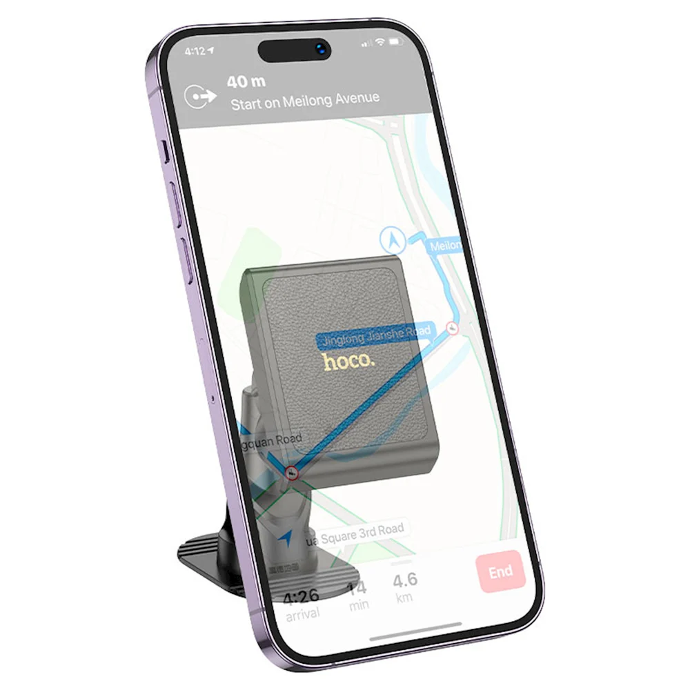 Hoco H45 Precious Black Car Phone Holder - 4