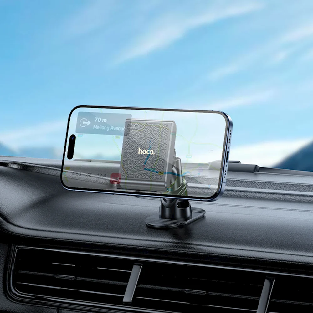 Hoco H45 Precious Black Car Phone Holder - 5