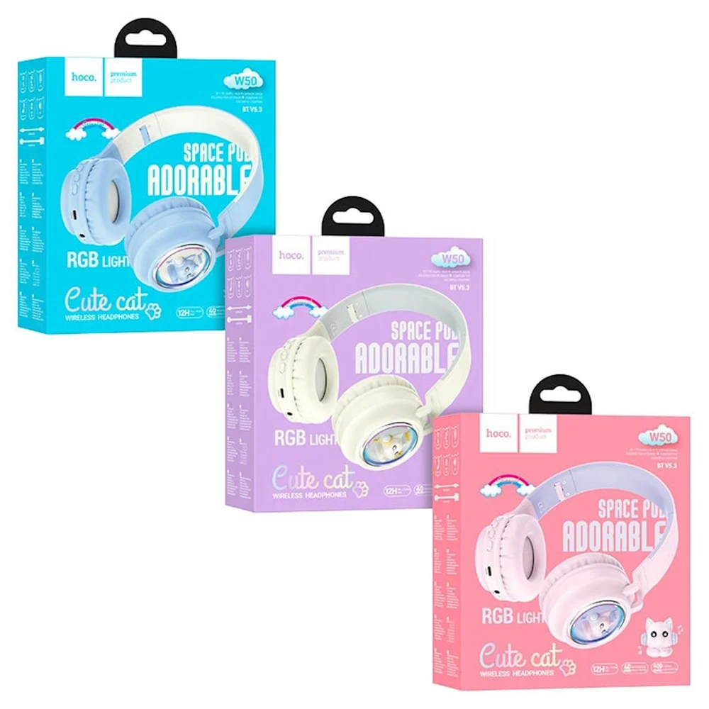 Simsiz qulaqlıq Hoco W50 Cute Fun White - 4